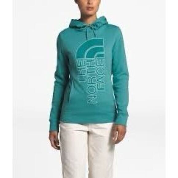 The North Face Teal Half Dome Pullover Hoodie Sz M - Picture 1 of 8